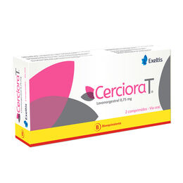 Cerciora T (B) Levonorgestrel 0.75mg 2 Comprimidos