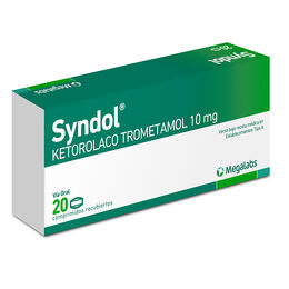 Syndol Ketorolaco 10mg 20 Comprimidos Recubiertos
