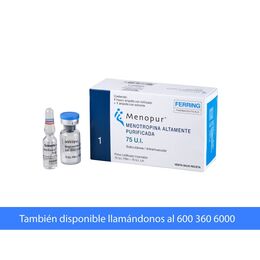 MENOPUR POLVO LIOFILIZADO PARA SOLUCIÓN INYECTABLE 75 U.I. CON SOLVENTE