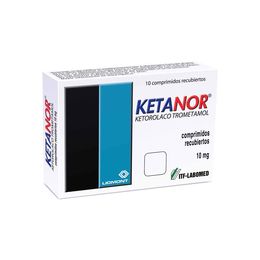 Ketanor (B) Ketorolaco 10mg 10 Comprimidos Recubiertos