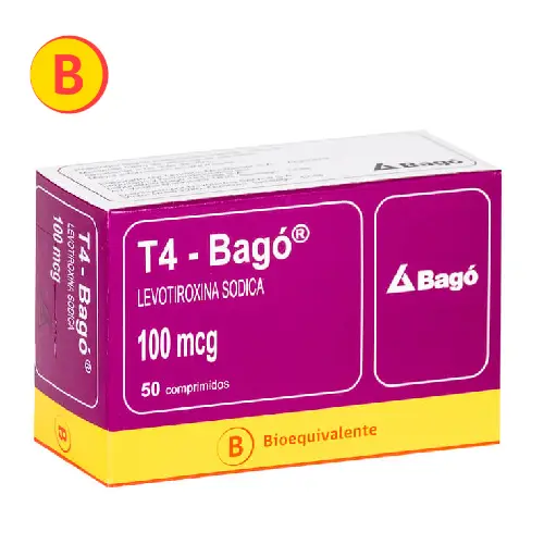 T4 100 mcg x 50 comprimidos (Bagó)