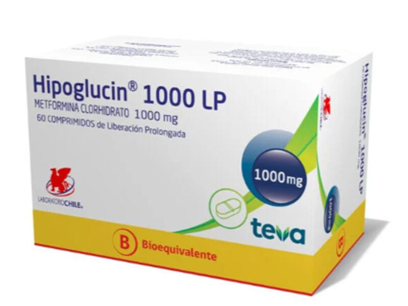 Hipoglucin Lp 1000mg por 60 comp de liberación prolongada LCh DESCUENTO