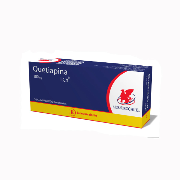 Quetiapina 100 mg x 30 comprimidos Lab.Chile
