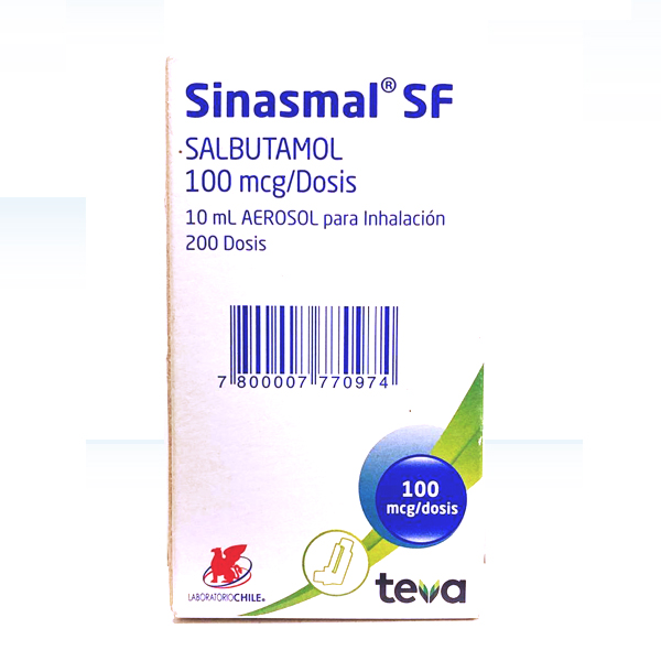 SINASMAL SF AEROSOL PARA INHALACIÓN 100 mcg/dosis