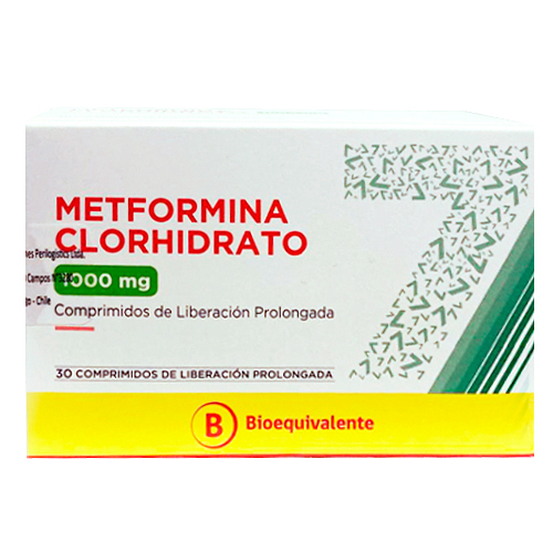 METFORMINA CLORHIDRATO XR COMPRIMIDOS DE LIBERACIÓN PROLONGADA 1000 mg
