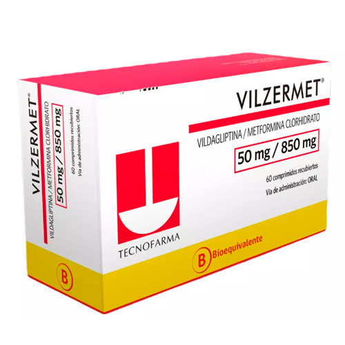VILZERMET 50/850 COMPRIMIDOS RECUBIERTOS