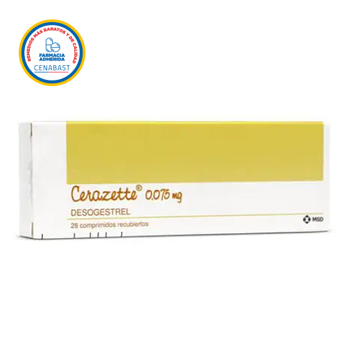 CERAZETTE COMPRIMIDOS RECUBIERTOS 0.075 mg