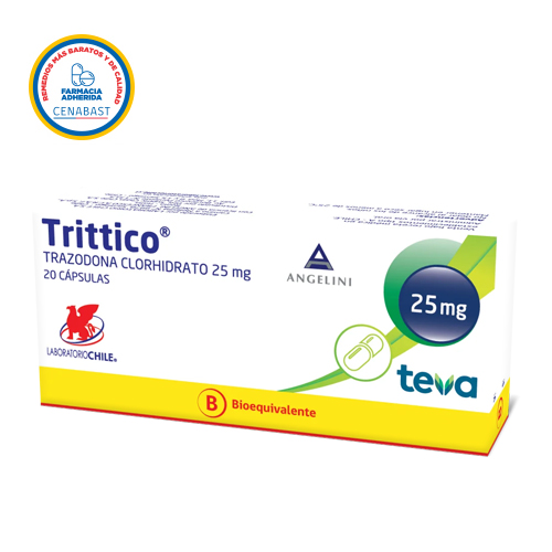 TRITTICO CÁPSULAS 25 mg