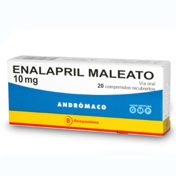 ENALAPRIL MALEATO COMPRIMIDOS RECUBIERTOS 20 mg