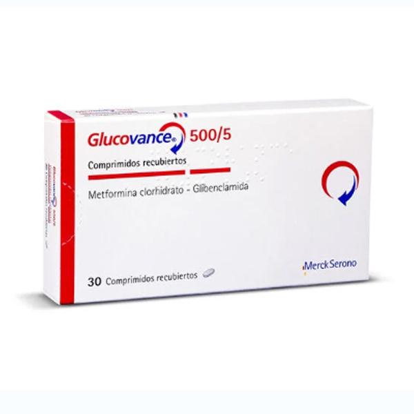 GLUCOVANCE 500/5 COMPRIMIDOS RECUBIERTOS