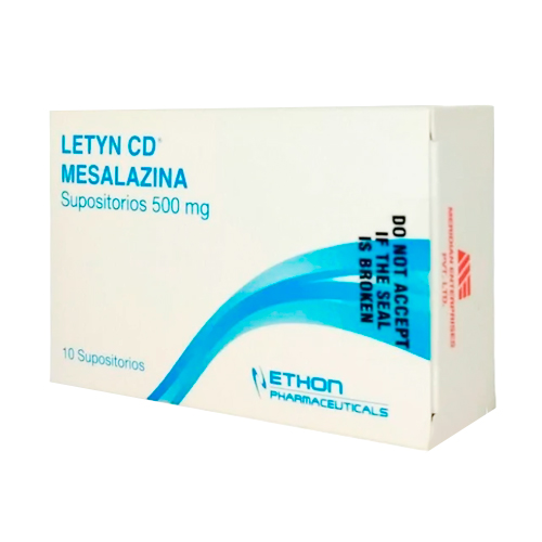 LETYN CD SUPOSITORIOS 500 mg (MESALAZINA)