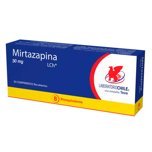 Mirtazapina 30 mg x 30 comprimidos recubiertos