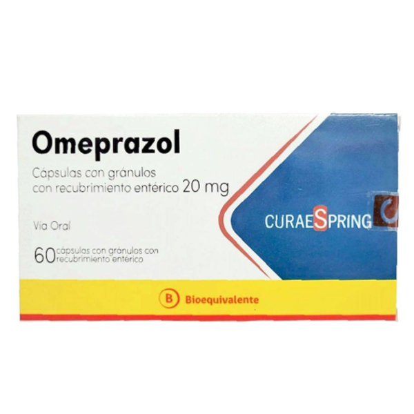 OMEPRAZOL CÁPSULAS CON GRÁNULOS ENTERICOS 20 mg