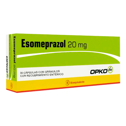 ESOMEPRAZOL CÁPSULAS CON GRÁNULOS CON RECUBRIMIENTO ENTÉRICO 20 mg