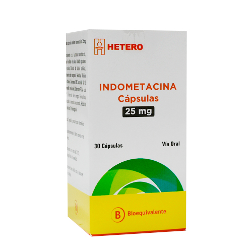 INDOMETACINA CÁPSULAS 25 mg