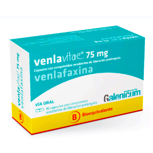 Venlavitae 75 mg por 30 comprimidos rec. de lib. prolongada Galenicum DESCUENTO