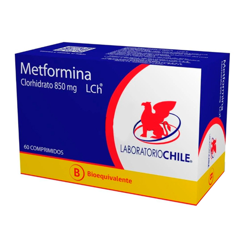 Metformina 850 mg x 60 comprimidos
