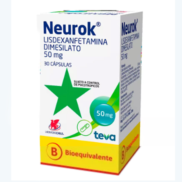 Neurok Lisdexanfetamina 50mg x30 VENTA PRESENCIAL