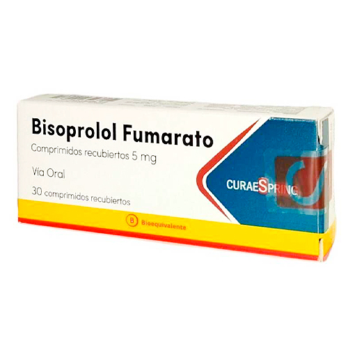 BISOPROLOL FUMARATO COMPRIMIDOS 5 mg