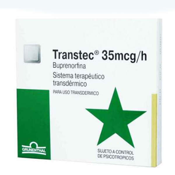 TRANSTEC SISTEMA TERAPÉUTICO TRANSDÉRMICO 35 mcg/hora (BUPRENORFINA)