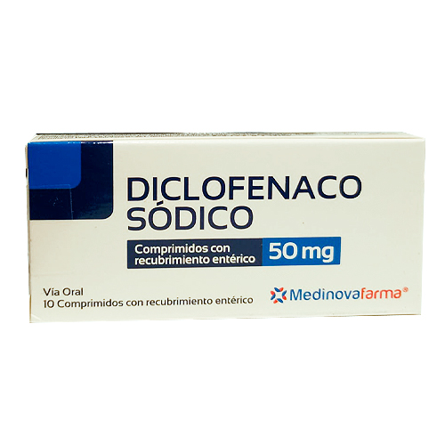 DICLOFENACO SÓDICO COMPRIMIDOS CON RECUBRIMIENTO ENTÉRICO 50 mg