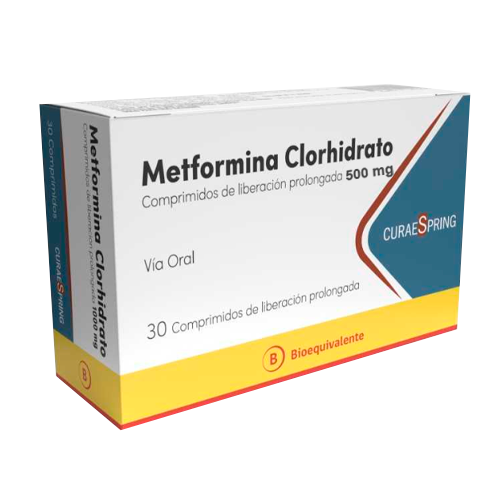 METFORMINA CLORHIDRATO COMPRIMIDOS DE LIBERACIÓN PROLONGADA 500 mg