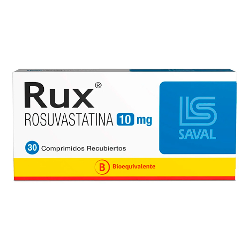 Rux Rosuvastatina 10 mg x 60 Comprimidos Recubiertos