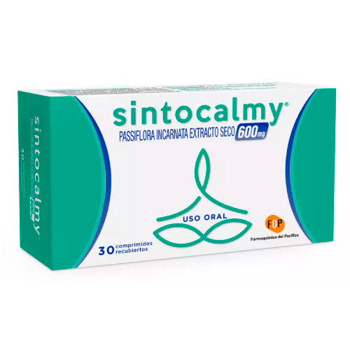 SINTOCALMY COMPRIMIDOS RECUBIERTOS 600 mg (PASSIFLORA INCARNATA EXTRACTO SECO)