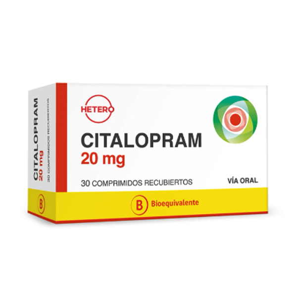 CITALOPRAM COMPRIMIDOS RECUBIERTOS 20 mg