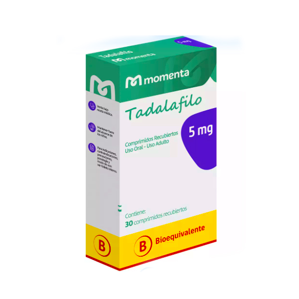 TADALAFILO COMPRIMIDOS RECUBIERTOS 5 mg