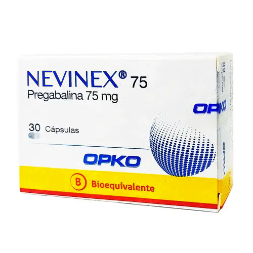 NEVINEX 75 CÁPSULAS 75 mg (PREGABALINA)