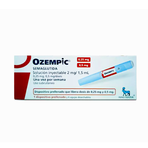 OZEMPIC 2 MG/1,5 ml inyectable 1 dispo + 6 agujas *SÓLO VENTA PRESENCIAL*