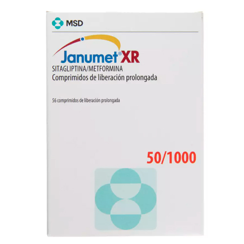 JANUMET XR 50/1000 COMPRIMIDOS RECUBIERTOS DE LIBERACIÓN PROLONGADA
