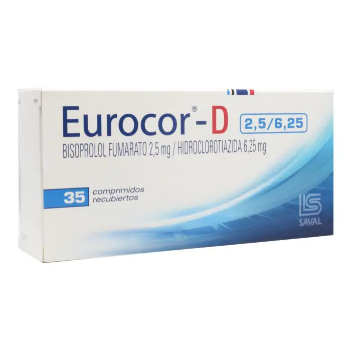 EUROCOR D 5/6,25 COMPRIMIDOS RECUBIERTOS