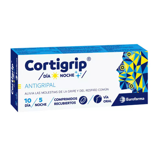 Cortigrip D/N x 15 comprimidos (Eurofarma)