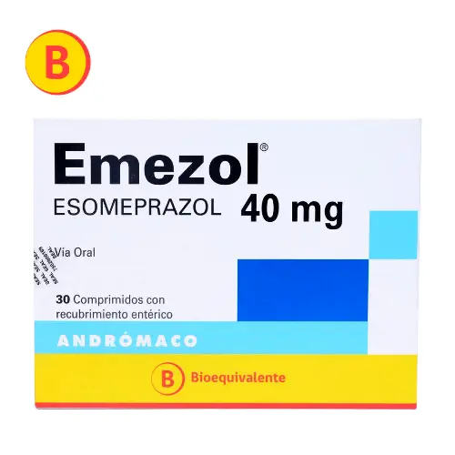 EMEZOL COMPRIMIDOS CON RECUBRIMIENTO ENTERICO 40 mg (ESOMEPRAZOL)