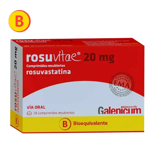 ROSUVITAE COMPRIMIDOS RECUBIERTOS 20 mg (ROSUVASTATINA)