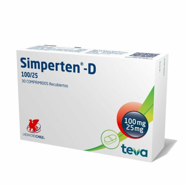 SIMPERTEN-D 100/25 COMPRIMIDOS RECUBIERTOS