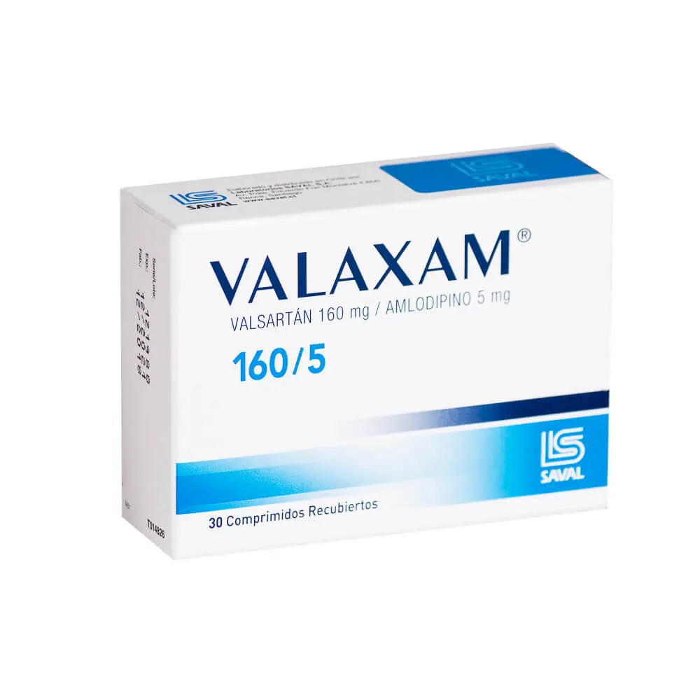 VALAXAM 160/5 COMPRIMIDOS RECUBIERTOS