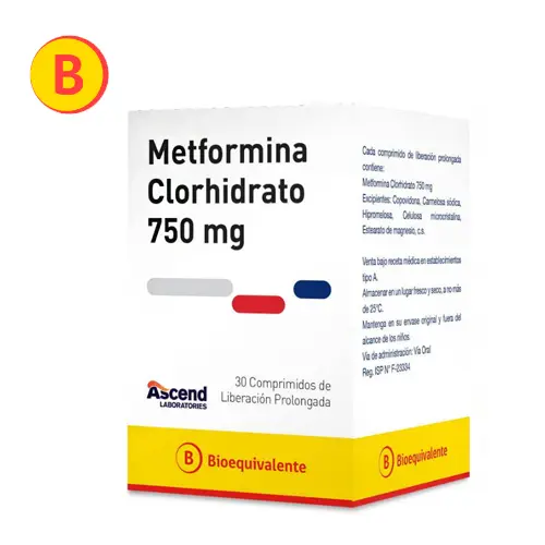 Metformina 750 mg