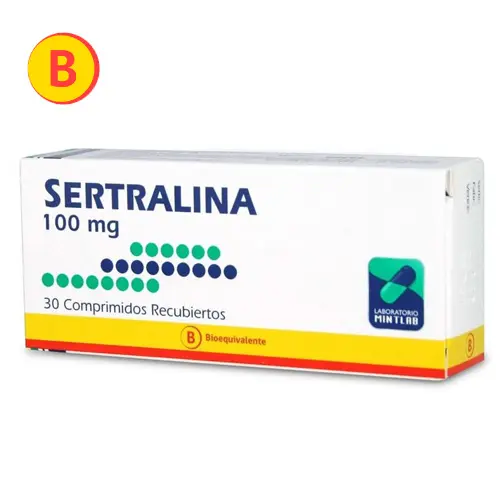 SERTRALINA COMPRIMIDOS RECUBIERTOS 100 mg
