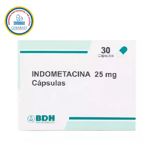Indometacina 25 Mg x 30 Capsulas
