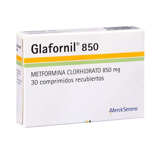 GLAFORNIL 850 COMPRIMIDOS RECUBIERTOS 850 mg (METFORMINA CLORHIDRATO)