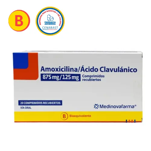 Amoxicilina+ 875 mg