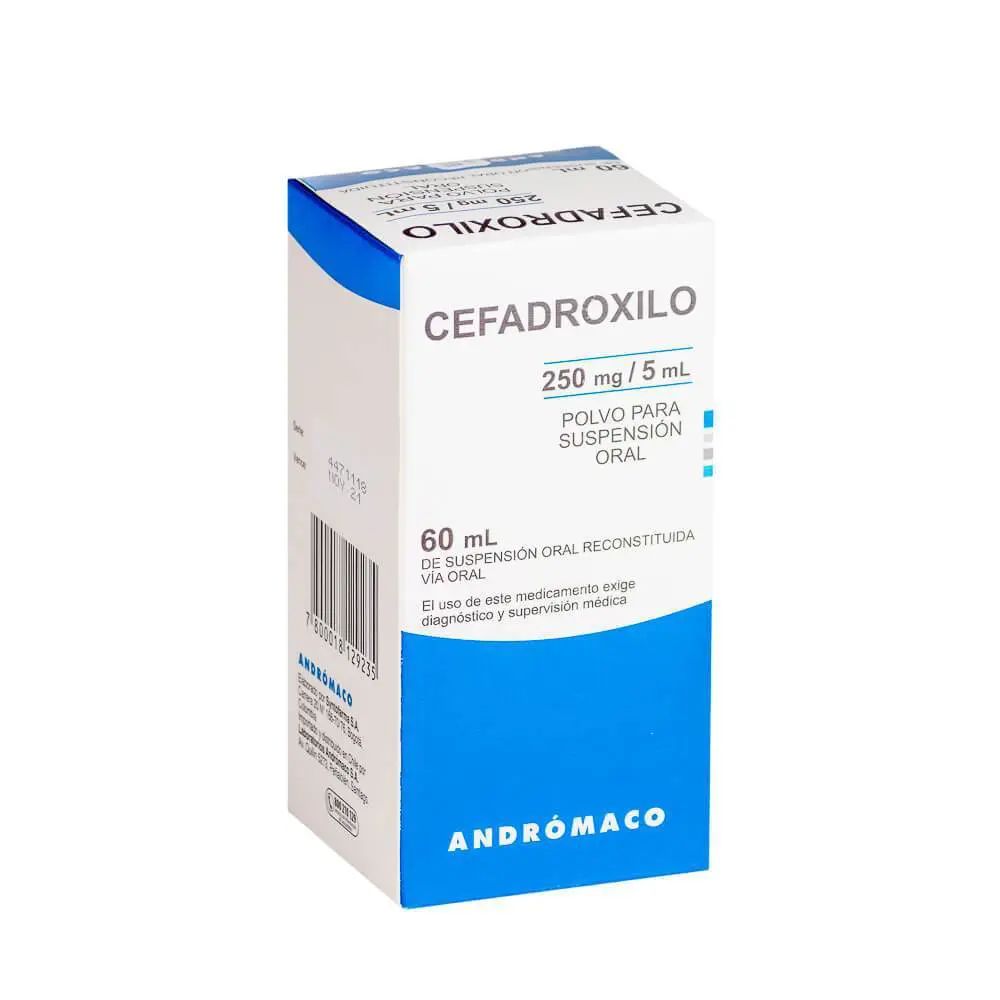 CEFADROXILO POLVO PARA SUSPENSIÓN ORAL 250 mg/5 mL