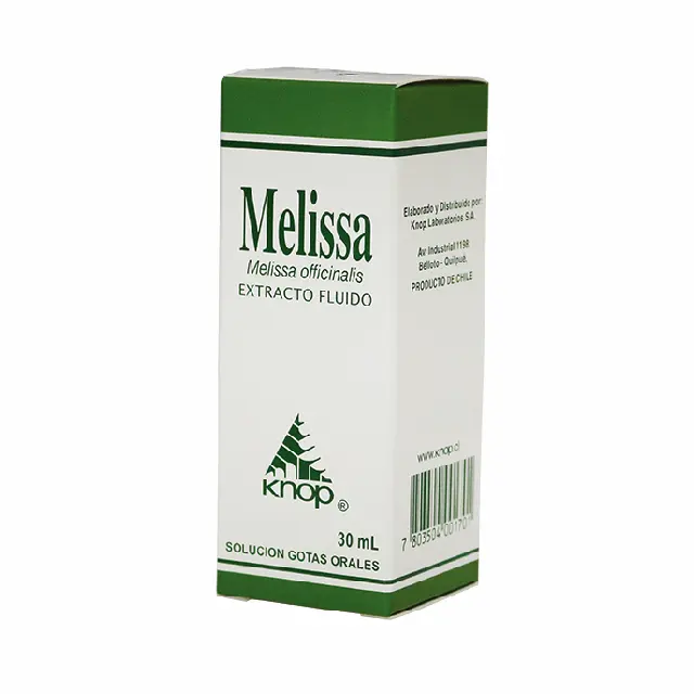 MELISA EXTRACTO FLUIDO, SOLUCIÓN PARA GOTAS ORALES