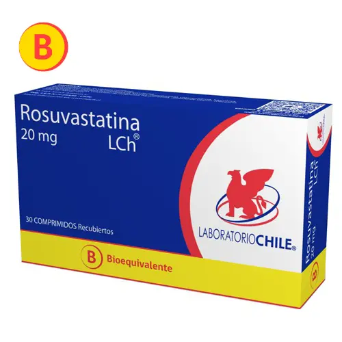 ROSUVASTATINA COMPRIMIDOS RECUBIERTOS 20 mg (ROSUVASTATINA CALCICA)