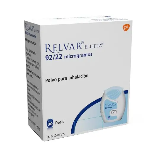 RELVAR ELLIPTA 92/22 POLVO PARA INHALACIÓN