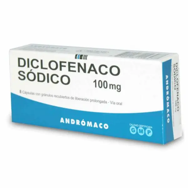 DICLOFENACO SÓDICO CÁPSULAS CON GRÁNULOS RECUBIERTOS DE LIBERACIÓN PROLONGADA 100 mg