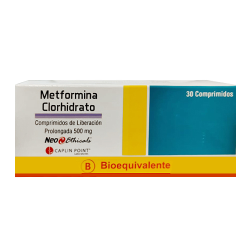 METFORMINA CLORHIDRATO COMPRIMIDOS RECUBIERTOS 500 mg